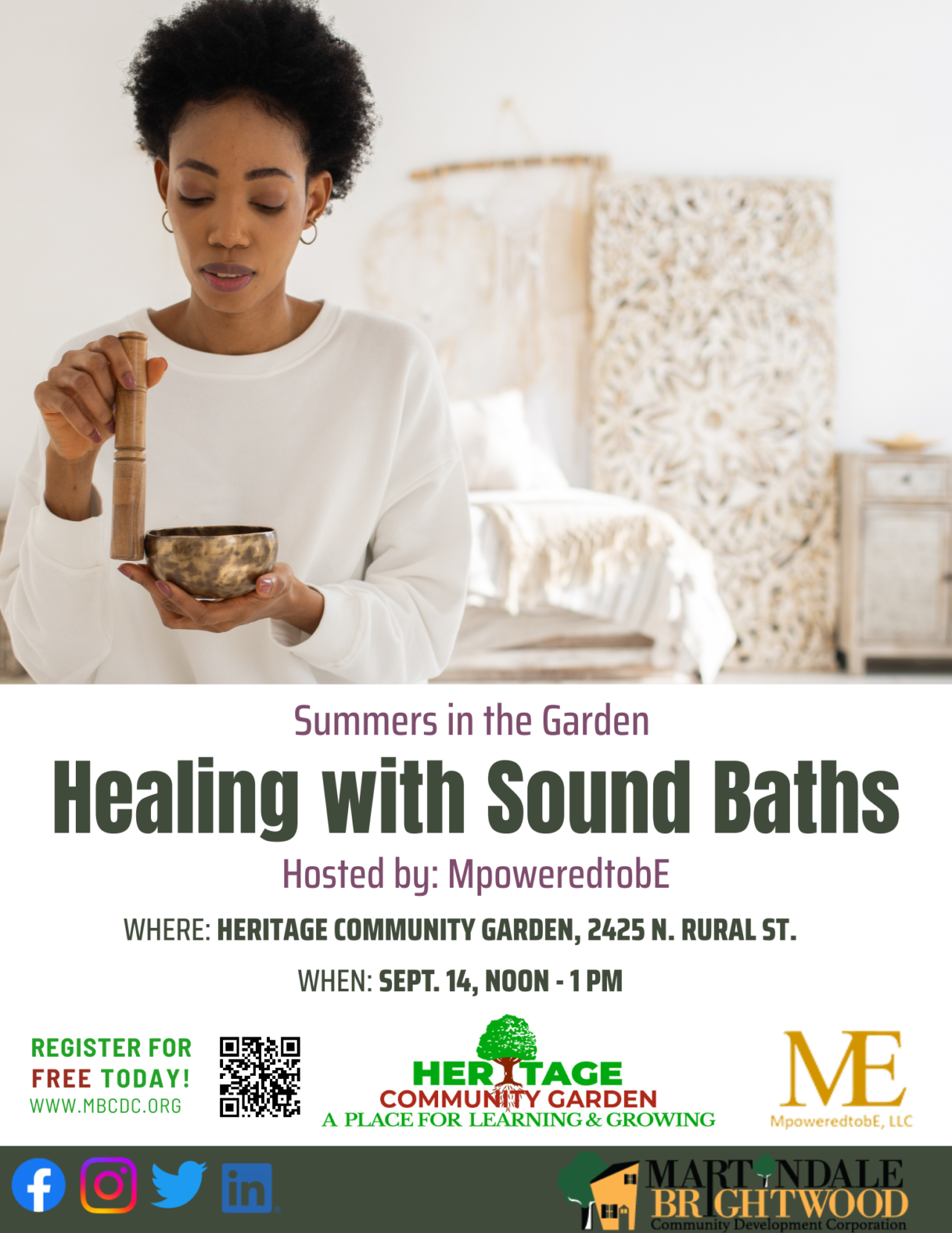 Summers in the Garden – Healing with Sound Baths | Martindale ...